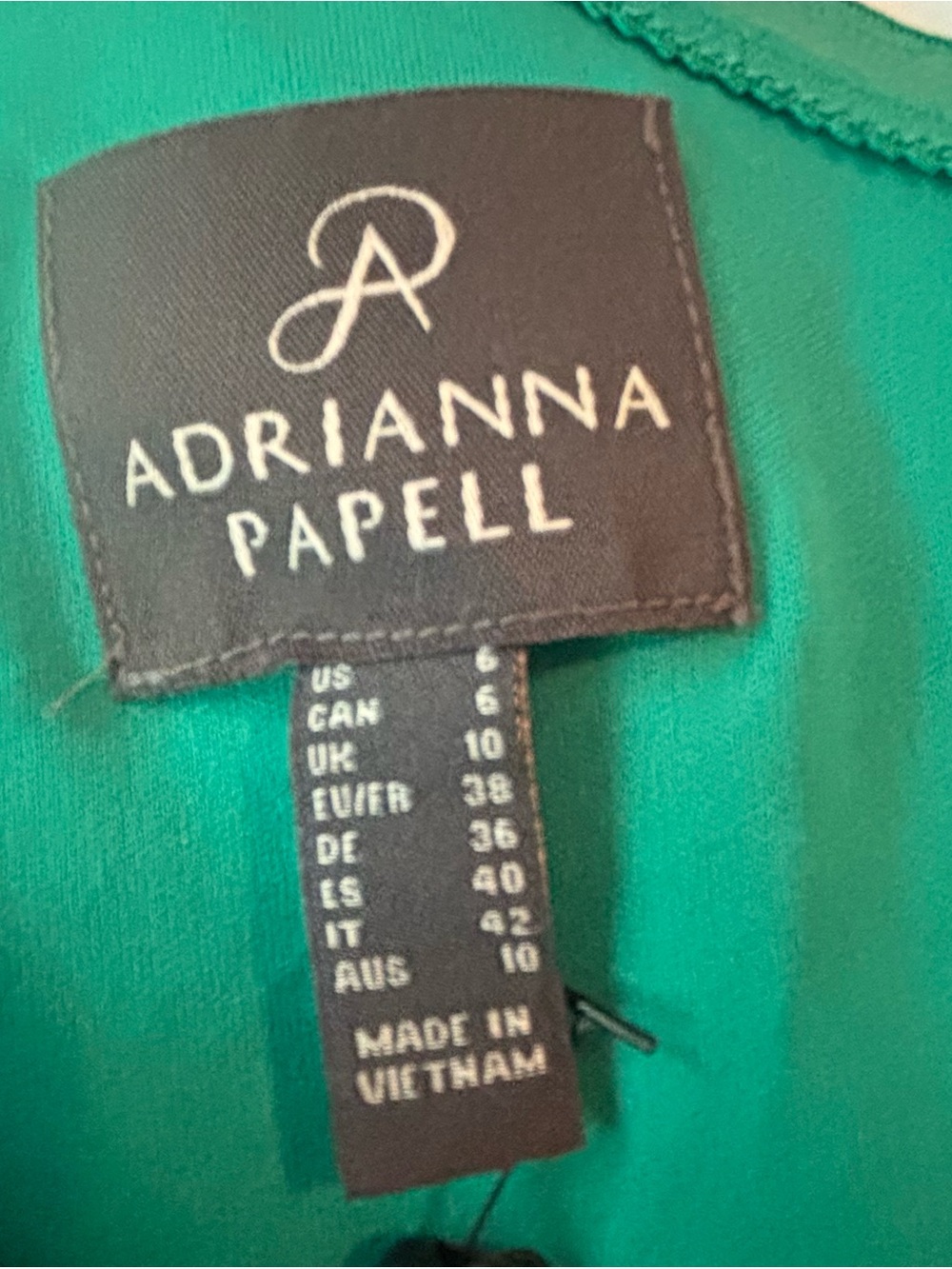 Adrianna Papell One-Shoulder Teal Green Maxi Dress Wedding Guest Attire - Picture 3 of 8